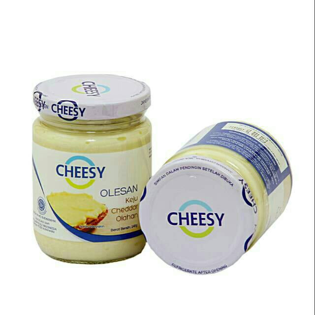 

Cheesy Olesan Keju Cheddar Olahan 240 Gram