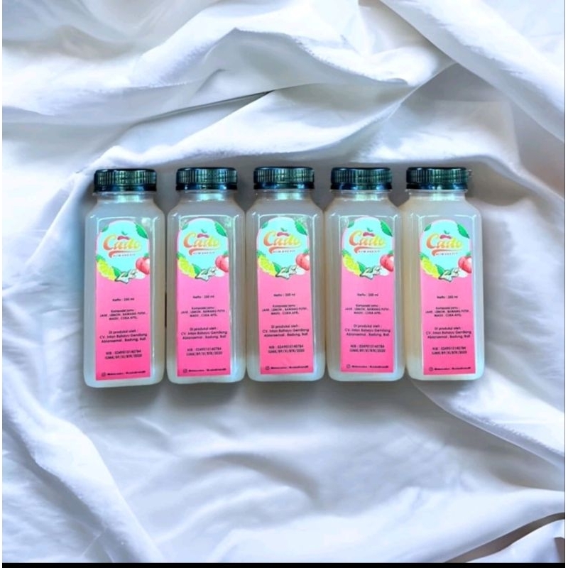 

Paket 5 Botol jamu cadoslim