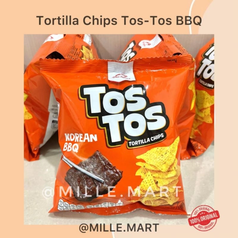 

[Per pcs] TOSTOS TORTILLA CHIPS RASA KOREAN BBQ SNACK DUA KELINCI 25GR