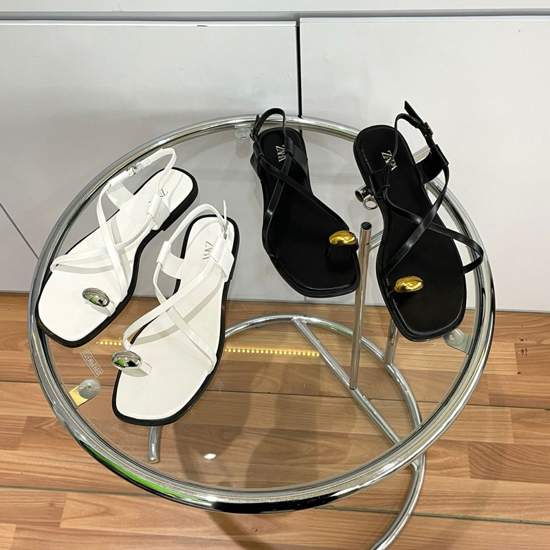 Strappy sandals by Zara import high quality fashion shoes sandal tali wanita kantor kerja casual dai