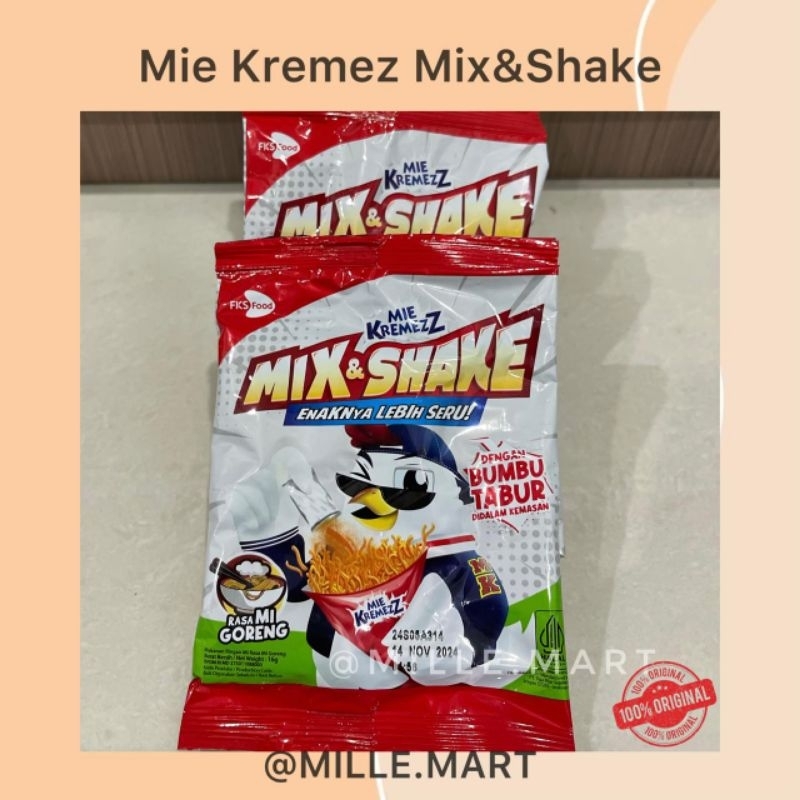 

[Per pcs] MIE KREMEZZ MIX SHAKE MIE GORENG 16G