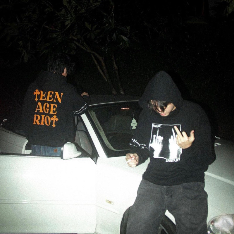 [SAINTPJKT] HOODIE SAINTP TEEN AGE RIOT ORIGINAL SAINTP LIMITED