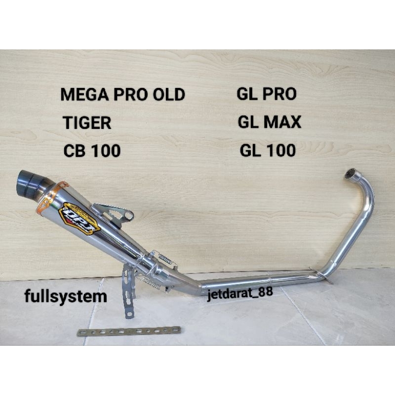 knalpot racing DPJ untuk motor MEGAPRO OLD /TIGER / GL PRO /GL MAX /GL 100 /CB 100
