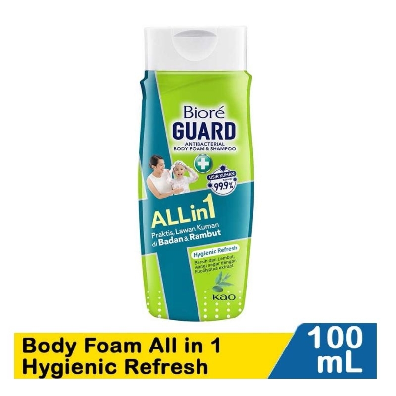 Sabun Cair Biore Guard All In 1 Hygienic Refresh 100ml