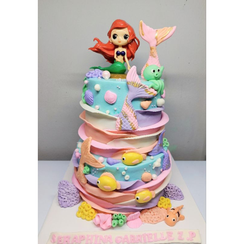 Kue Ulang Tahun Tart Cake karakter Mermaid