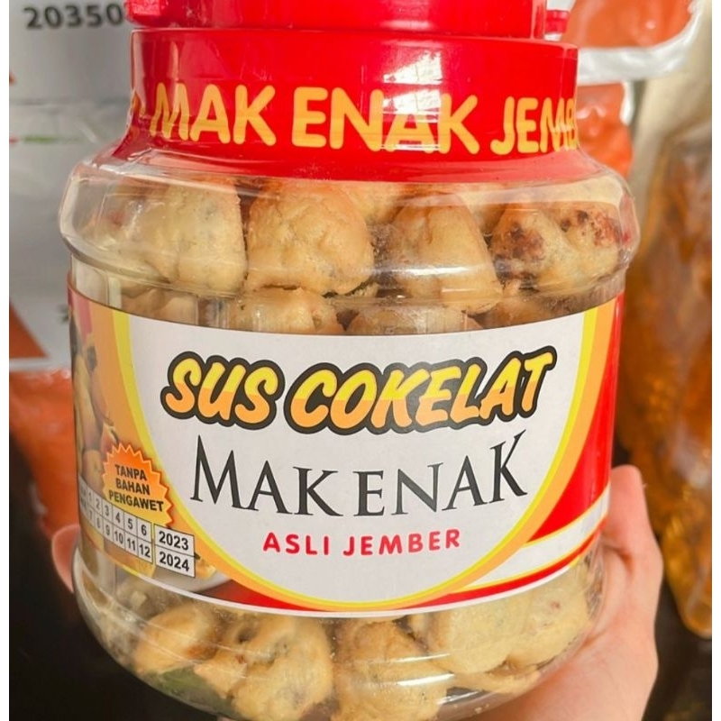 

Sus Cokelat Mak Enak Asli Jember Kemasan Toples