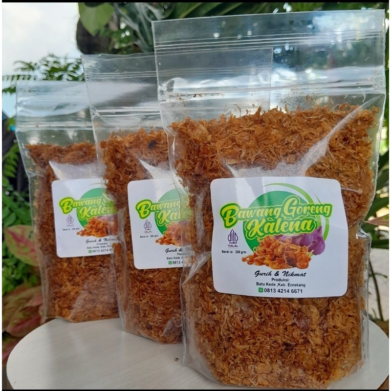 

Bawang goreng Kalena asli tidak pakai tepung