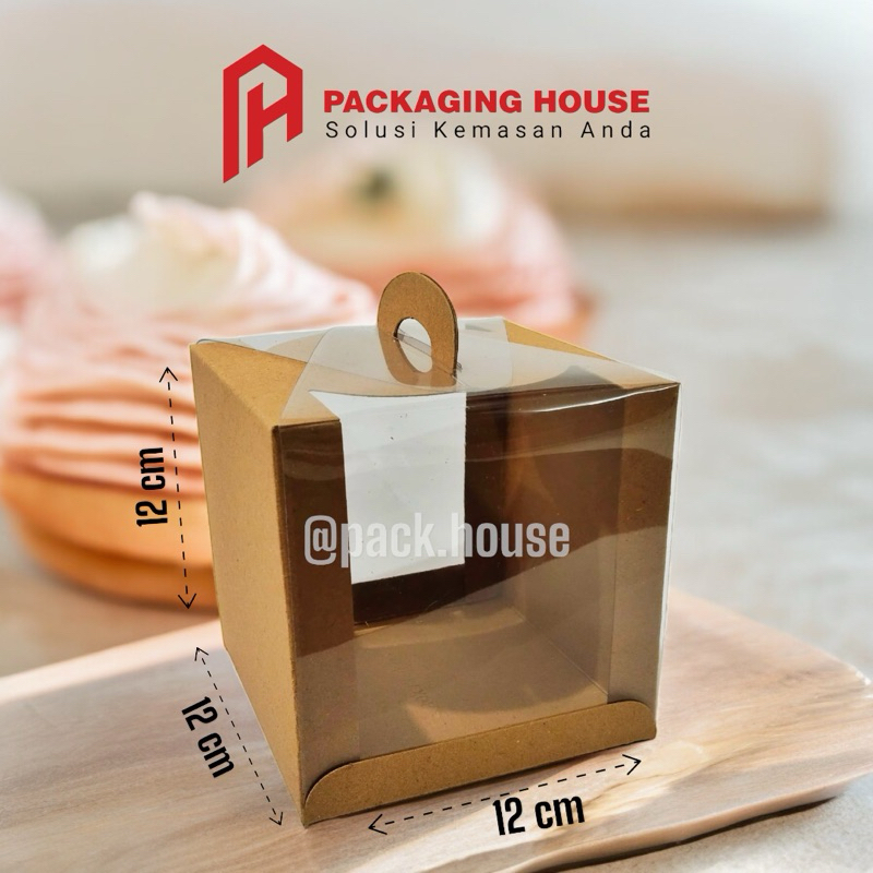 

Brown kraft mika | Box Kue Mika | Cake Box | Gift Box | Box Cake Mika |