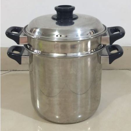 Panci Double Boiler 20 cm, dua tingkat serbaguna Zebra Thailand 173220 Original