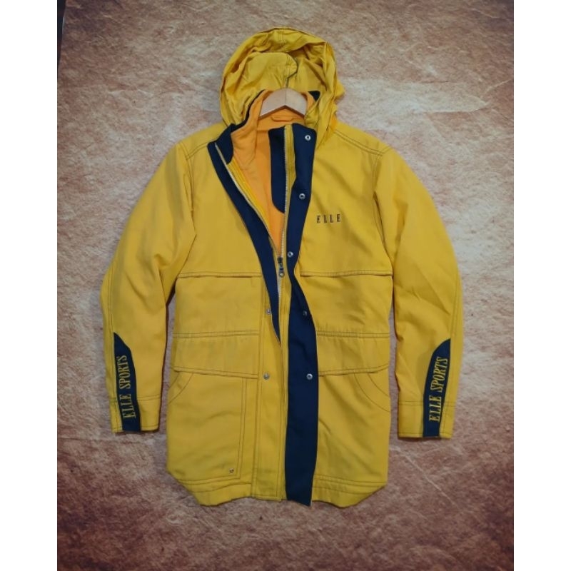 jaket casual elle bahan katun kanvas fresh bekas/second/preloved