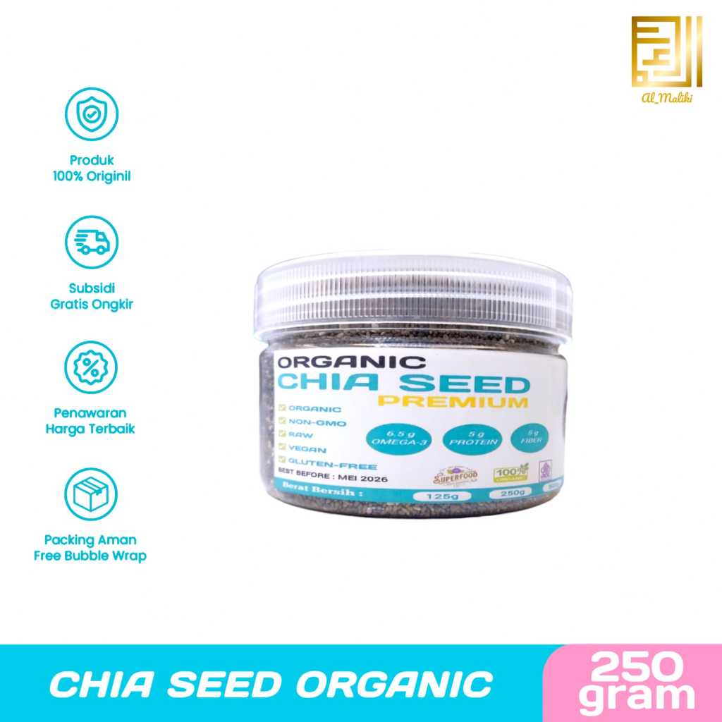 

Chia Seed Organic 250gram I Black Chia Seed Mexico Toples