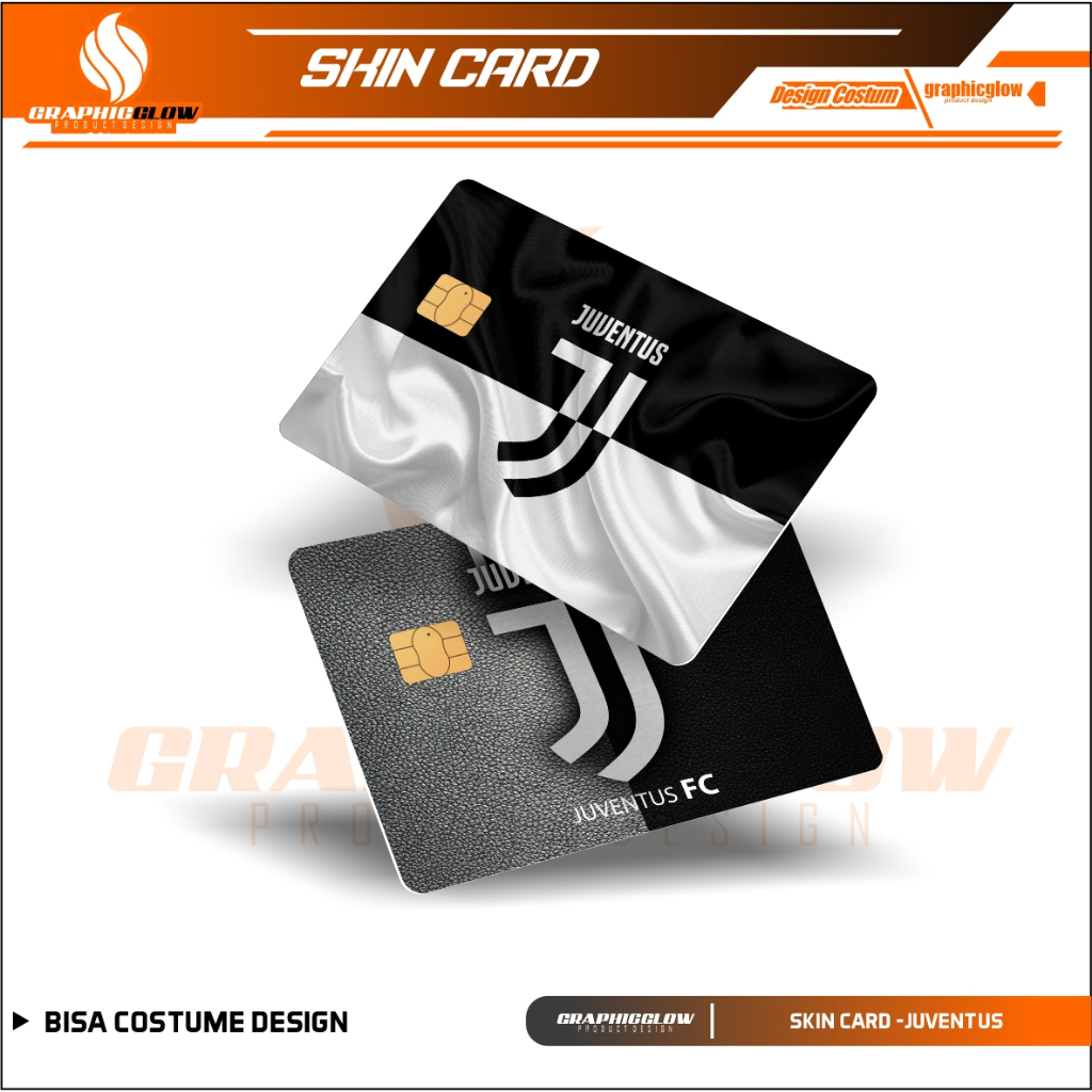 

LOGO JUVENTUS STIKER PELINDUNG KARTU SKIN CARD ATM SIM KTP E-MONEY STICKER LEM KUAT ANTI GORES