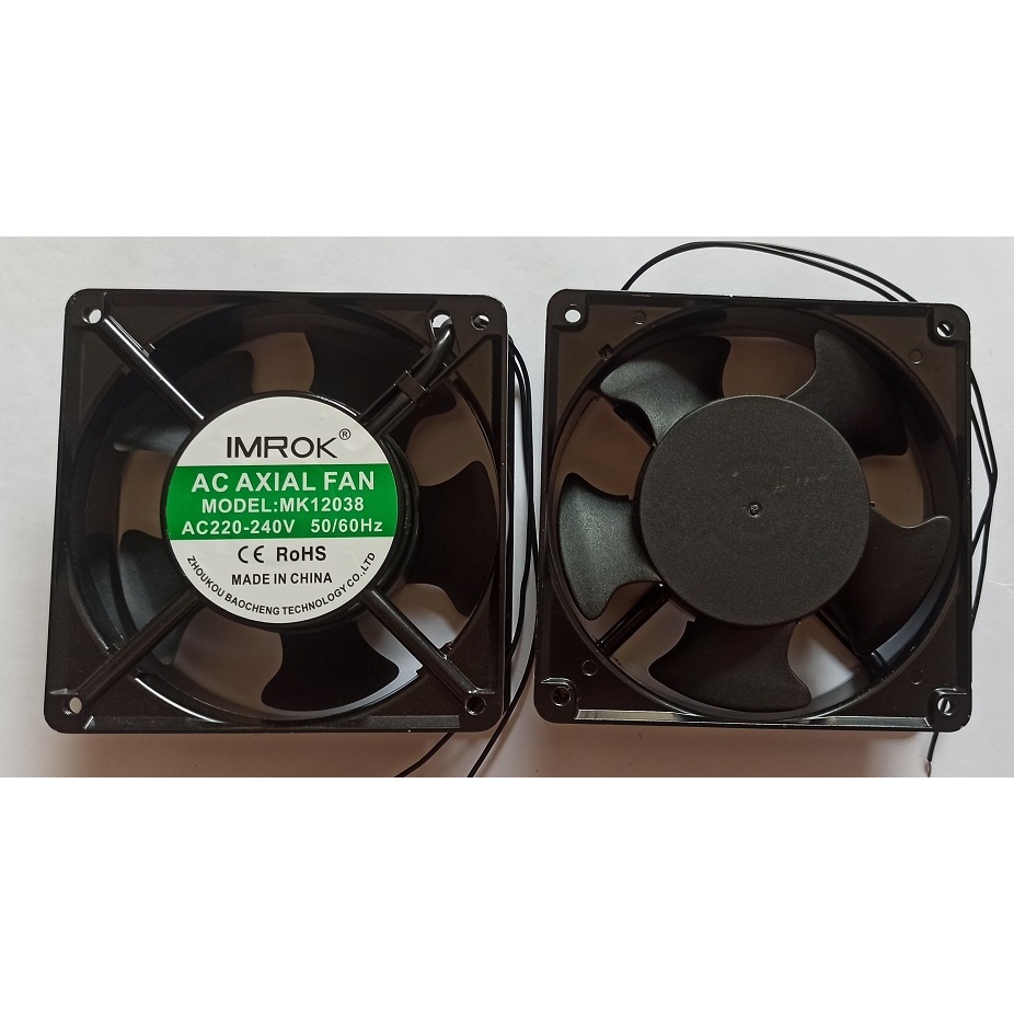 Kipas AC 220V 12x12 CM - Fan AC 220 Volt - Kipas Pendingin Elektronik - Kipas AC 220 VOLT