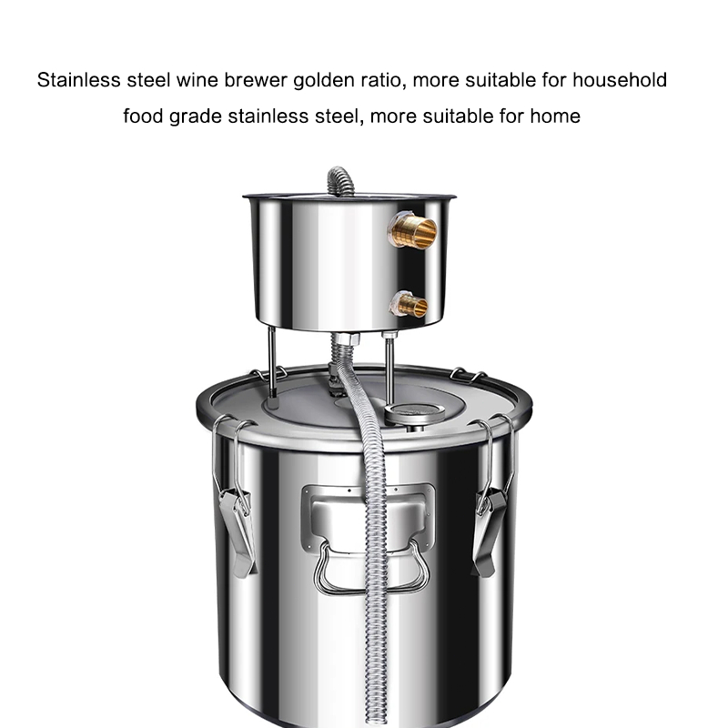22L Alat Penyulingan Destilasi Alkohol 304 Stainless Steel Destilasi Set Penyulingan