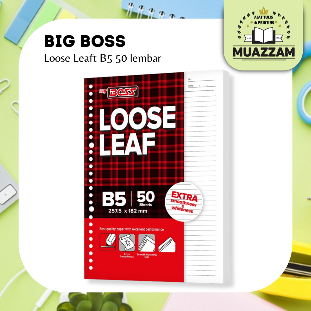 

BigBoss Loose Leaf B5 50 Bergaris