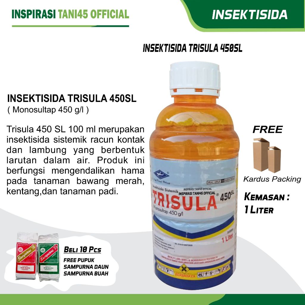 Trisula/Trisula 1 liter/Trisula 450 SL 1 liter/Insektisida Trisula 450 SL 1 liter