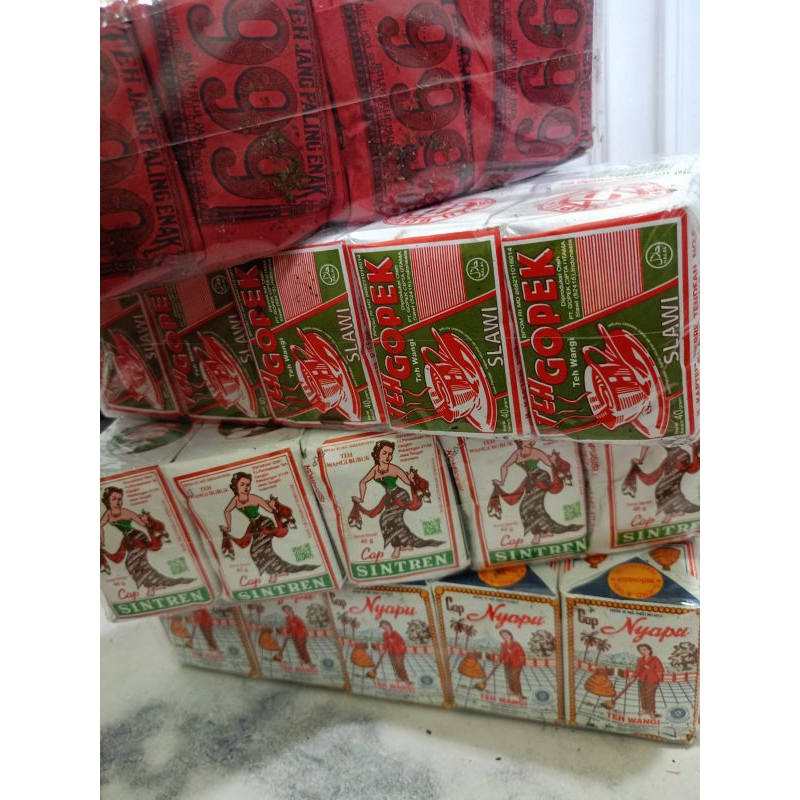 

(4pack) Teh 999,Gopek, Sintren, Nyapu