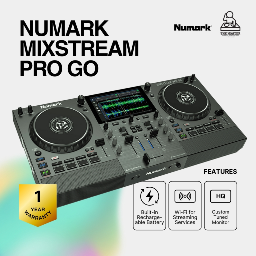 [Ready Stock] Numark Mixstream Pro Go Battery Powered DJ Controller