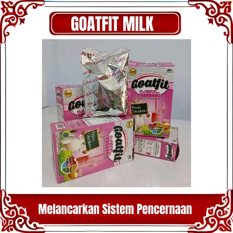 

GOATFIT MILK - SUSU KAMBING ETAWA BUBUK RASA STROBERI PLUS MADU 200 GRAM