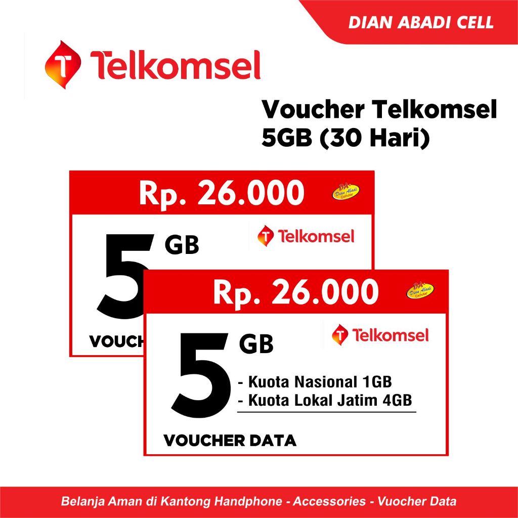 Voucher Telkomsel 7GB (28 Hari)