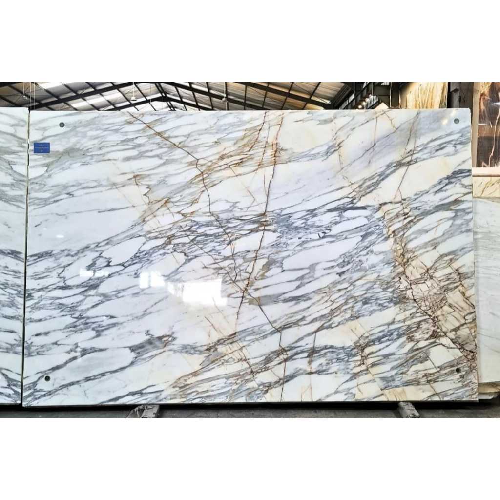 Marmer Calacata Gold Premium | Marmer Calacata Import | Supplier Marmer Putih | White Marble | Marme