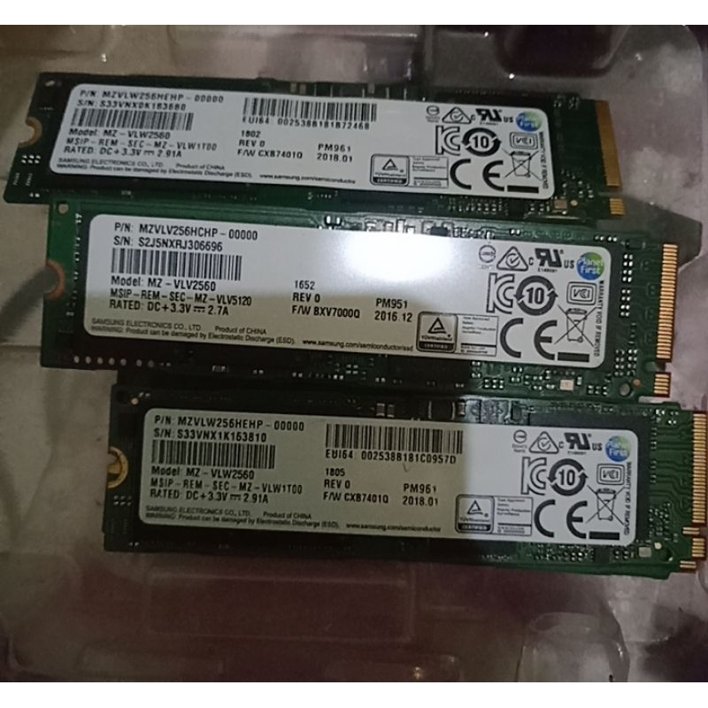 SSD NVME SAMSUNG 256GB