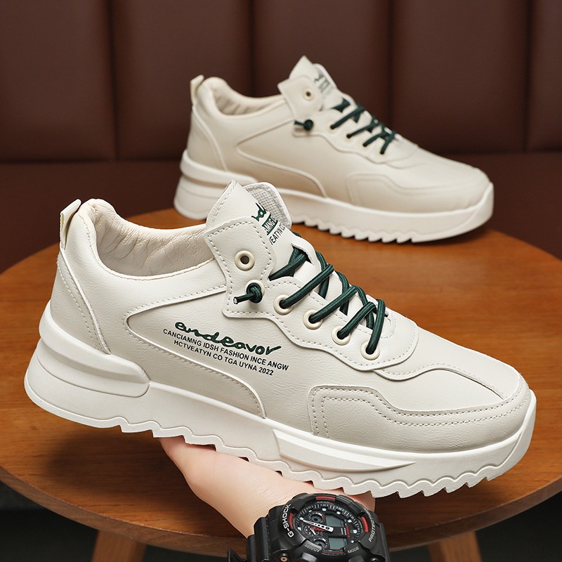 IMPORT Sepatu Pria Wanita Sneakers Hitam Putih Polos