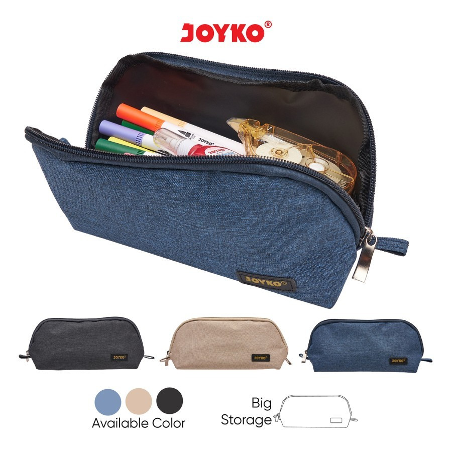 

Pencil Case / Tempat Pensil Joyko PC-5013 Dengan ukuran yang Besar Sehingga Memuat Banyak alat Tulismu