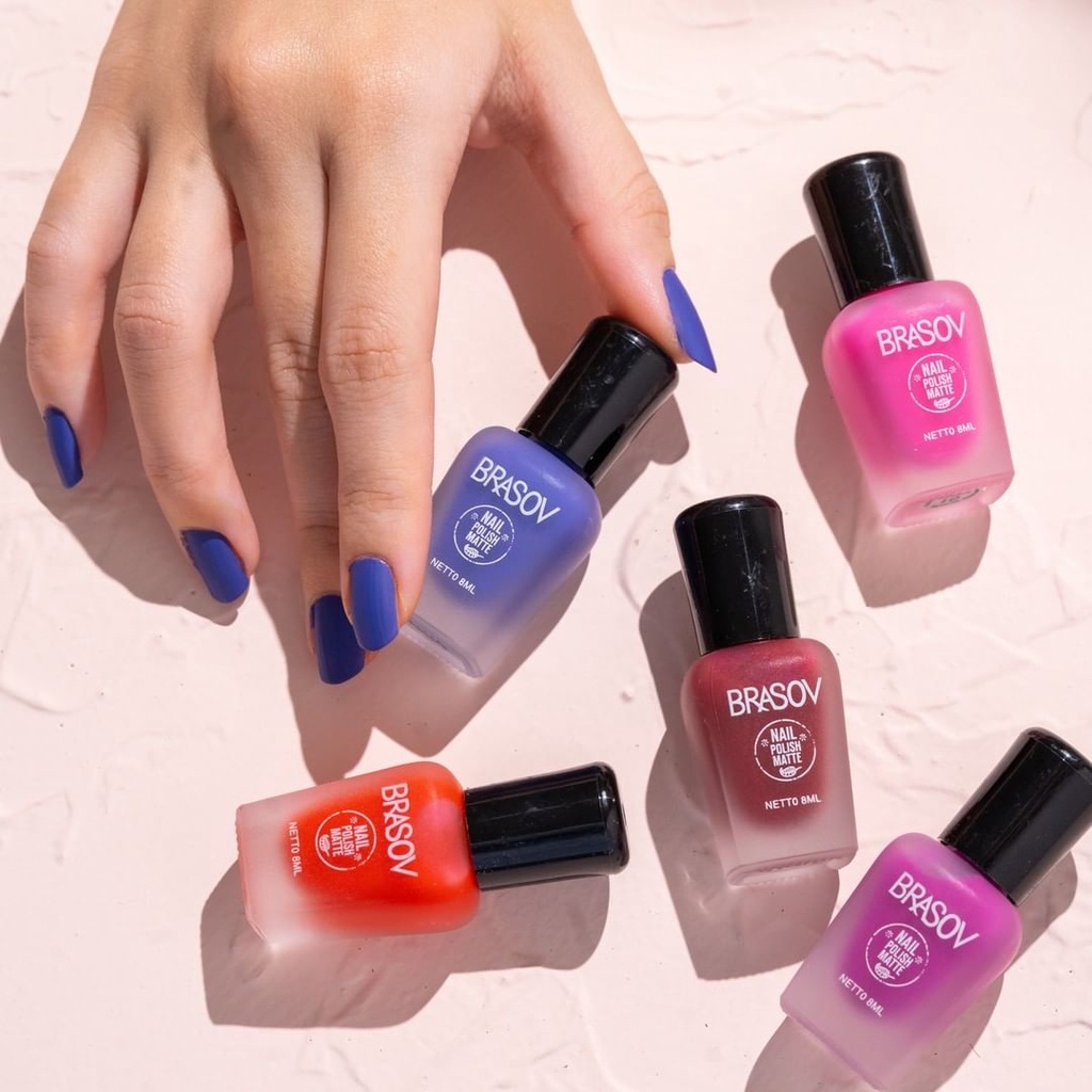 Kutek Brasov Nail Polish Matte 8ml Murah
