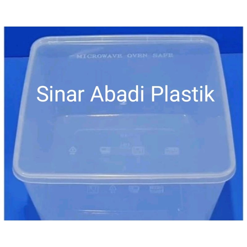 Thinwall square 3000ml / kotak makan thinwall persegi 3000 ml /  thinwall kotak