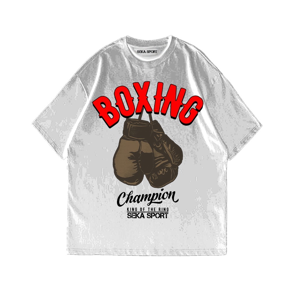 KAOS BOXING SEKA SPORT -OSSU TSHIRT MUAY THAI BOXING SPIRIT-BOXING CLUB, BAJU BOXING, TSHIRT BOXING,
