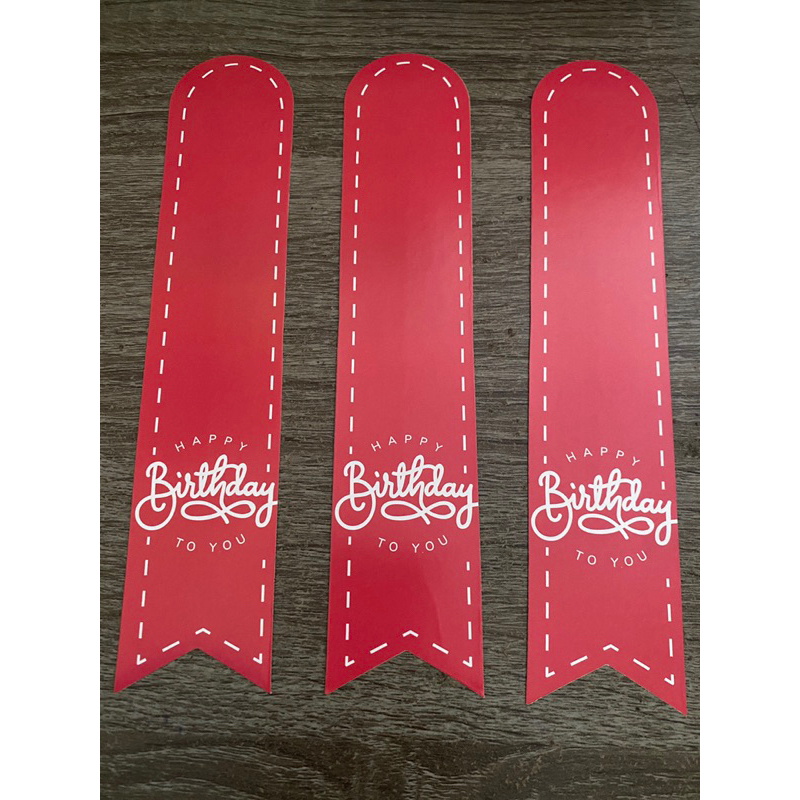 

Stiker Happy birthday warna pink 1 pcs