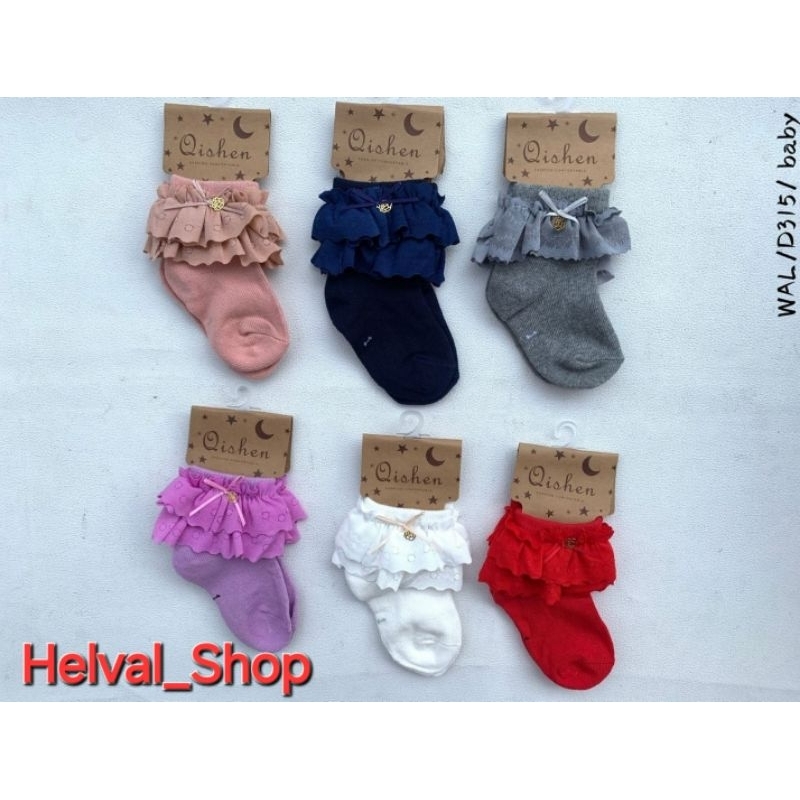 Kaos Kaki Renda QISHEN