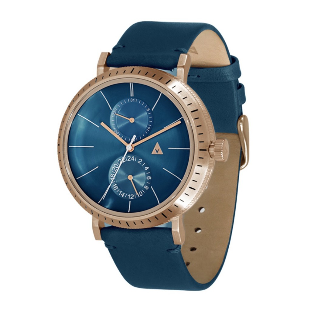 Jam Tangan Pria Tali Kulit Mounte Christ MC 75045G-25 BLU