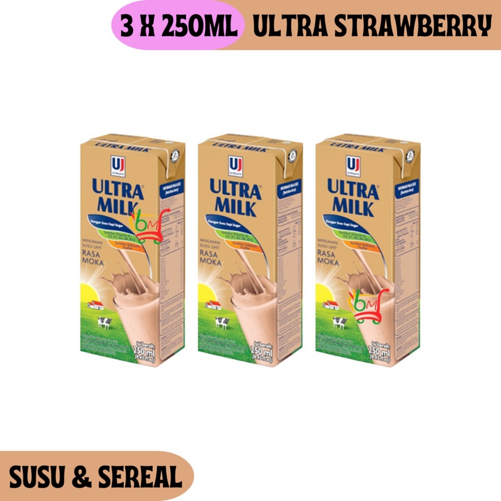 

3PCS Ultra Moka Susu UHT Ultra Milk 250ml