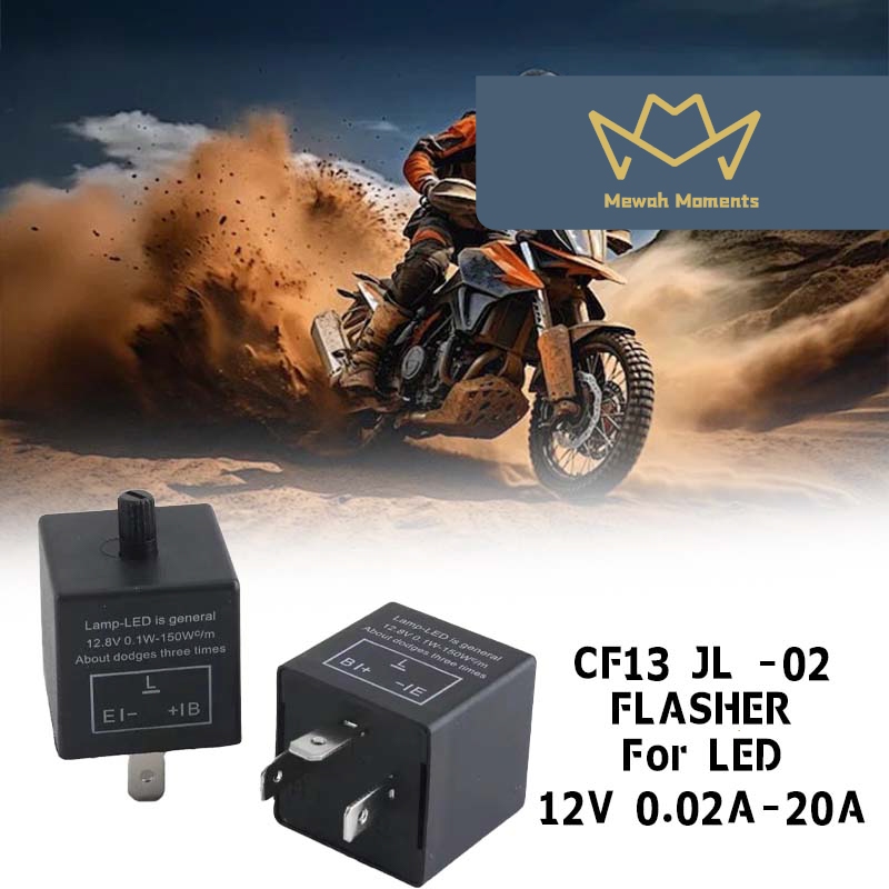 Relay Flasher Mobil  Flasher Sein Led / Adjustable Flasher Lampu Sein Rellay Reting Otomatis