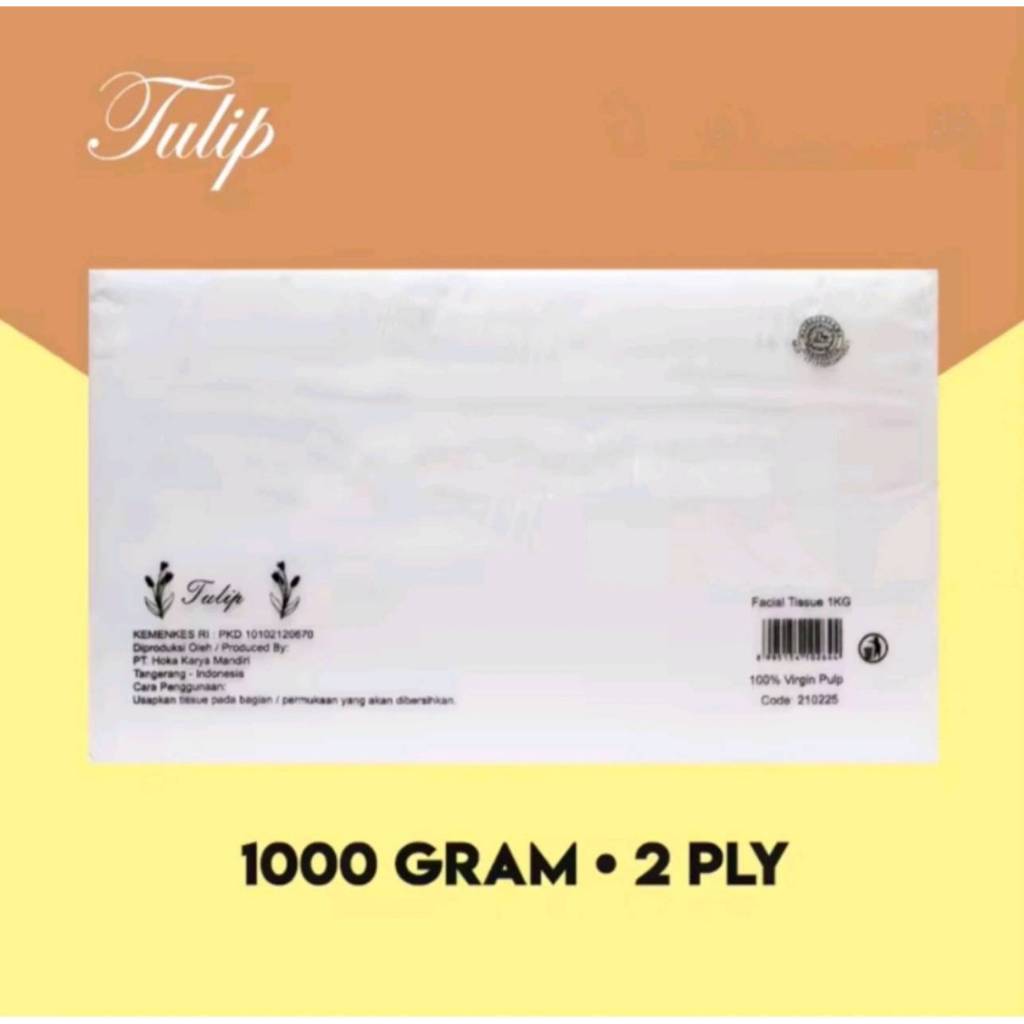 Spt3! TULIP - Facial Tissue Wajah 1000 gr / 1 KG (2 Ply) /Tisu Wajah TULIP/tissue wajah halus