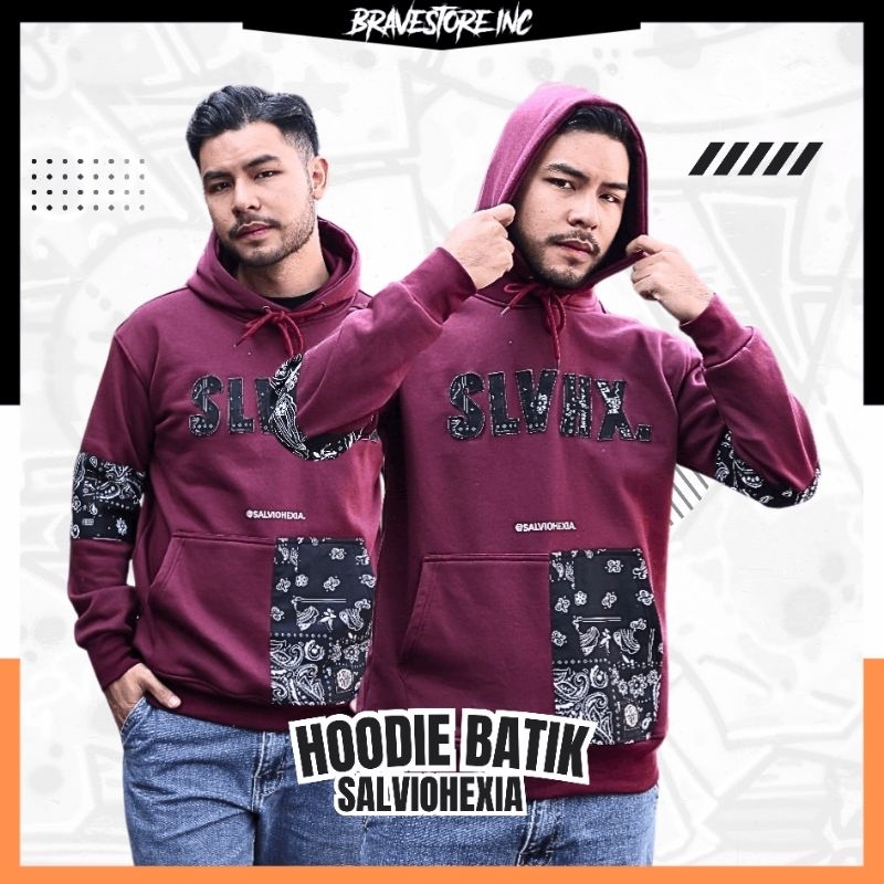 JAKET SWITTER JUMPER HOODIE BATIK Cowok Cewek Distro Premium Salviohexia Cotton Fleece Tebal Gramasi