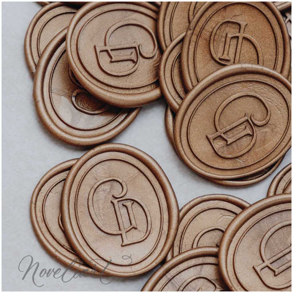 

Wax Seal initial GD DG / Lilin segel undangan / wax seal stamp waxcoin / seal wax siap pakai