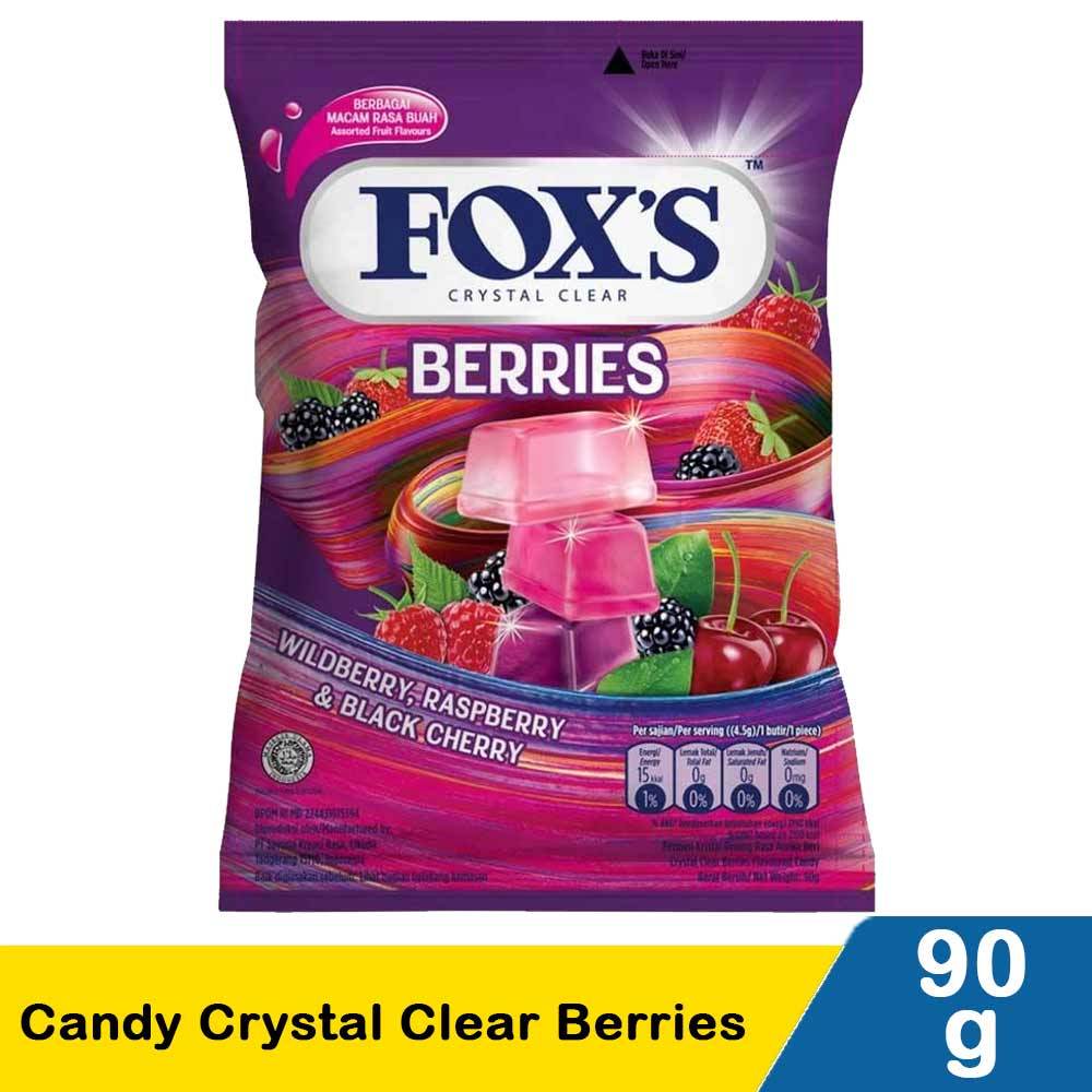 

Fox's Candy Crystal Clear Berries 90 Gram