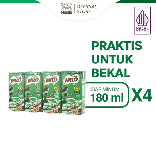 

MILO ACTIV-GO UHT Susu Coklat 180ml - 4 pcs