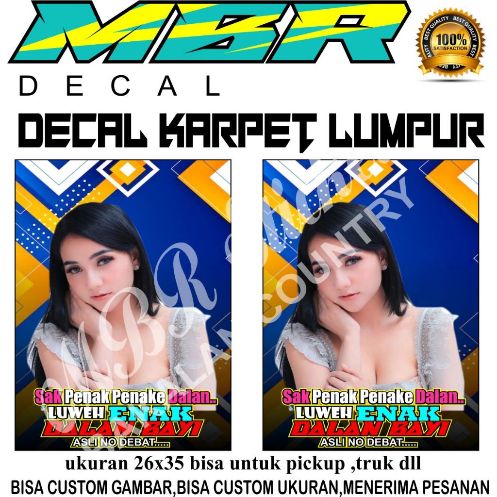 stiker karpet lumpur,decal karpet lumpur stiker karpet gambar