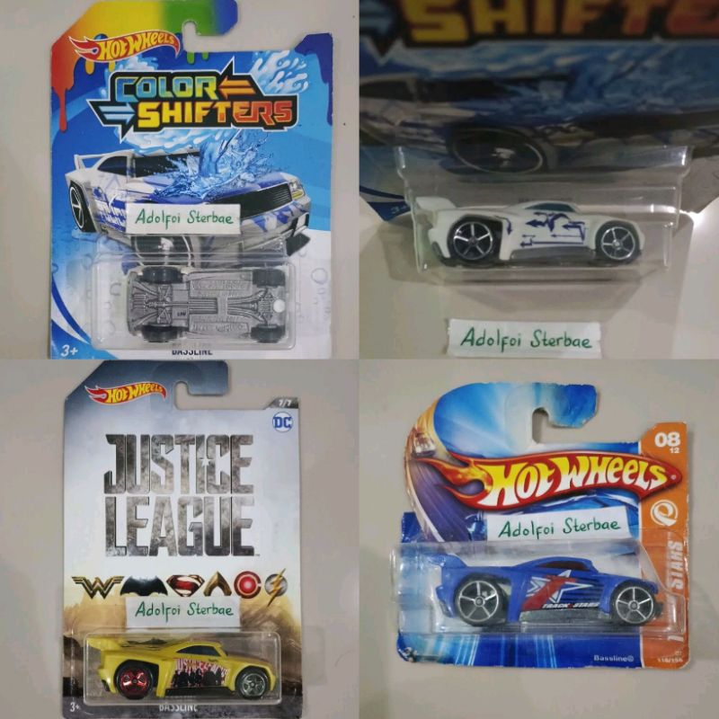 hotwheels hot wheels bassline basline track stars star short card edisi justice league color shifter