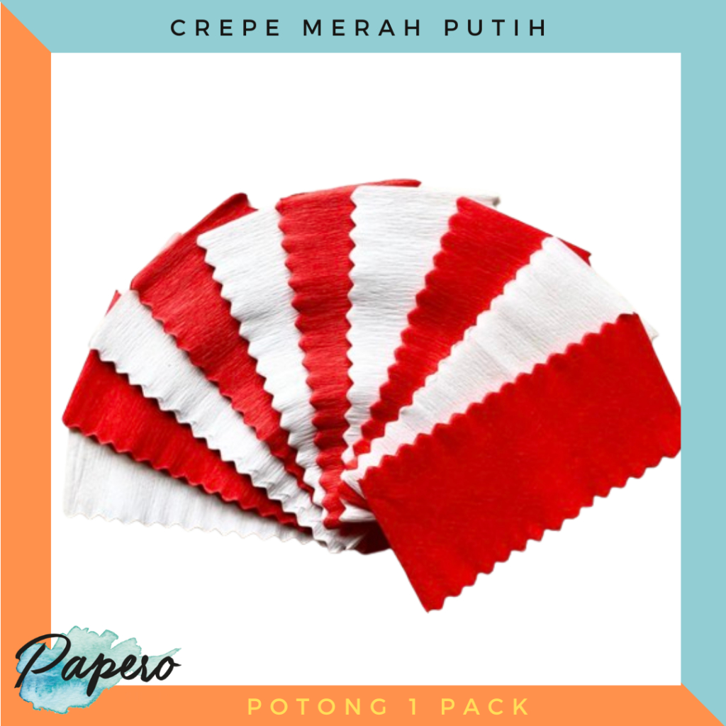 

Crepe / Krep Potong Merah Putih 17 Agustus HUT RI 1 Pack