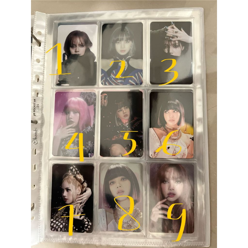 BLACKPINK LISA PHOTOCARD PC OFFICIAL