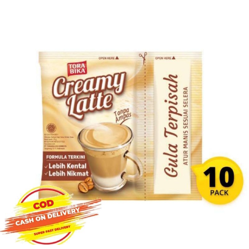 

Kopi Torabika creamy latte 25gr 1 renceng (10pc)