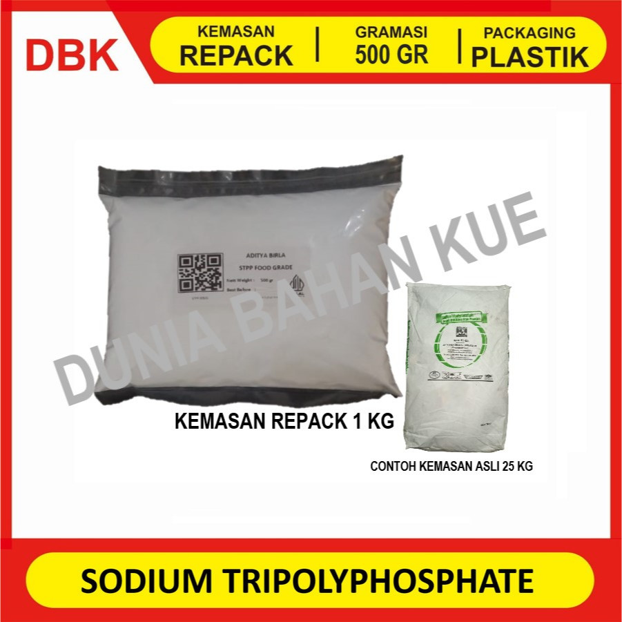 

SODIUM TRIPOLYPOSPHATE FOOD GRADE. STPP THAILAND - REPACK 500 GR