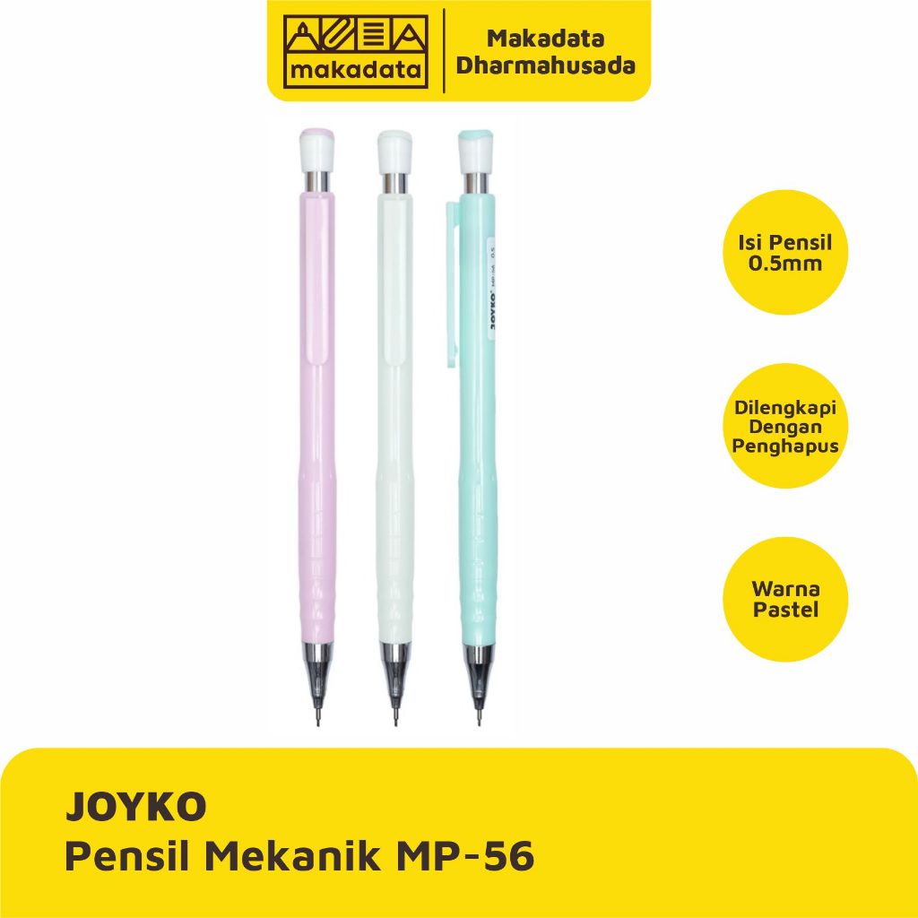 

MECHANIC PENCIL | PENSIL MEKANIK JOYKO MP-56 PASTEL (1 PCS)