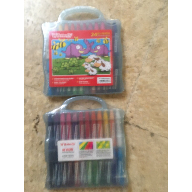 

oil pastel 24 warna buterfly