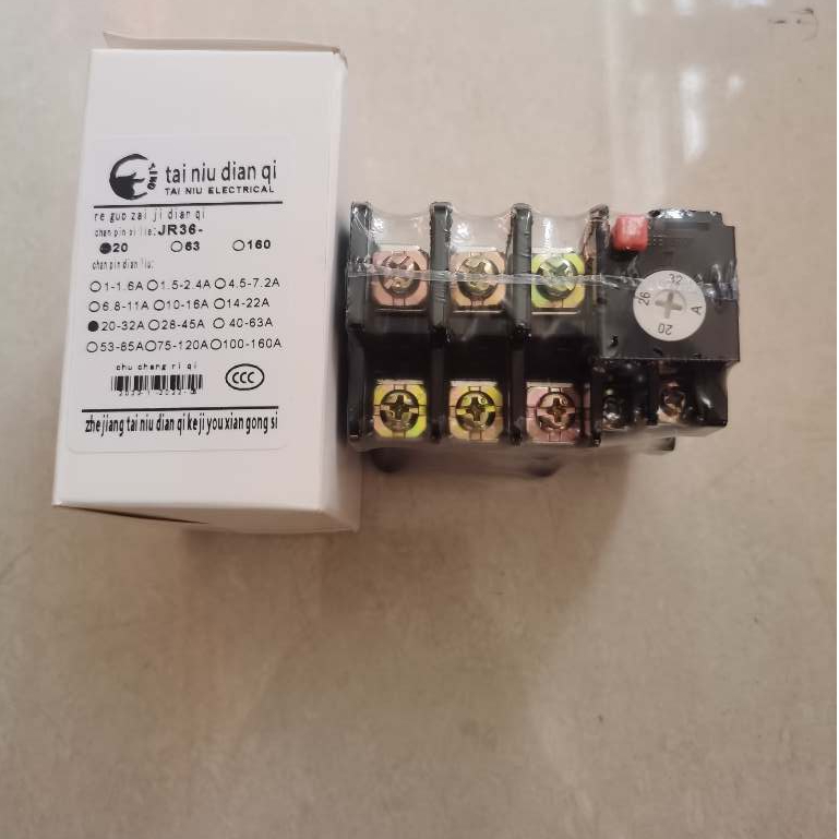 Thermal Overload Relay Protector JR36-20 20-32A - Thermal Relay Tai Niu Electrical